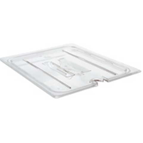 Cambro Polycarbonate Notched Lid With Handle For 1/1 Size GN Food Pan, Clear, Camwear®