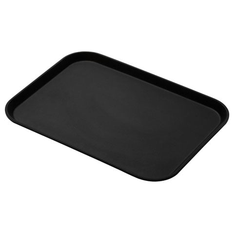 Cambro Camtread Rectangular Tray 12x16", Black Satin