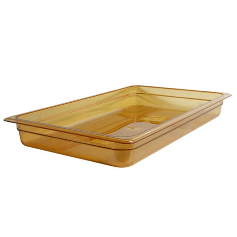 H-PAN 1/1 SIZE, 2.1/2" DEEP, TEMP TOLERANCE -40˚C to 149˚C, AMBER (PREV MP12), CAMBRO