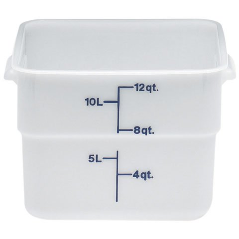 Cambro Poly Camsquare Food Container 12qt Cap, White