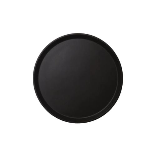 Cambro Camtread Round Tray 16", Black Satin