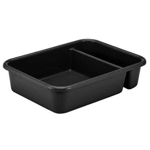 Cambro Cambox/Utility Box 2-Compartment 16x21", Black