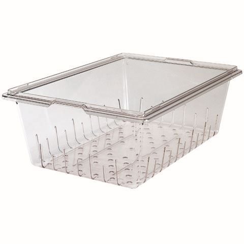 Cambro Colander For Food Storage Box Fits 6" Dim, Clear