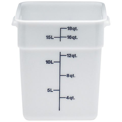 Cambro Poly Camsquare Food Container 18qt, White