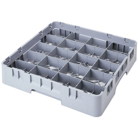 Cambro 20-Compartment Full Size Cup Rack, Soft Gray