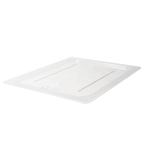 POLYCARBONATE FLAT LID FOR 1/2 SIZE GN FOOD PAN, CLEAR, CAMWEAR®, CAMBRO