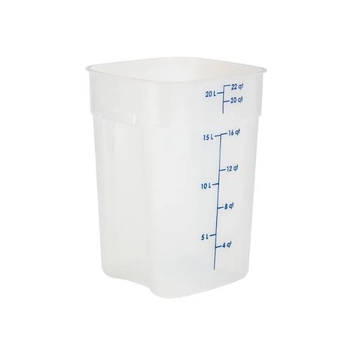 Cambro Polypropylene Storage Container L29xW29xH41Cm, 19L, Translucent, Camsquare Freshpro