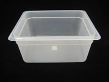 POLYPROPYLENE 1/2 SIZE GN FOOD PAN H15cm / H6", TRANSLUCENT, CAMBRO