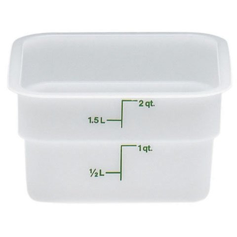 Cambro Poly Camsquare Food Container 2qt Cap, White