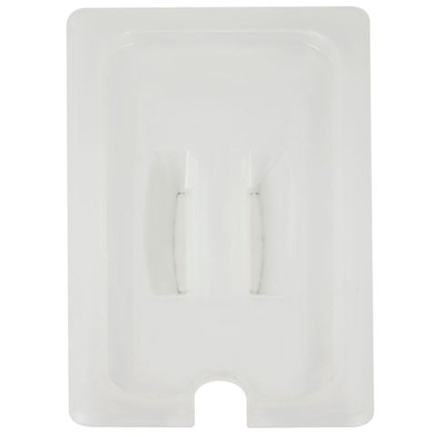 Cambro Polypropylene Notched Lid With Handle For 1/3 Size GN Food Pan, Translucent