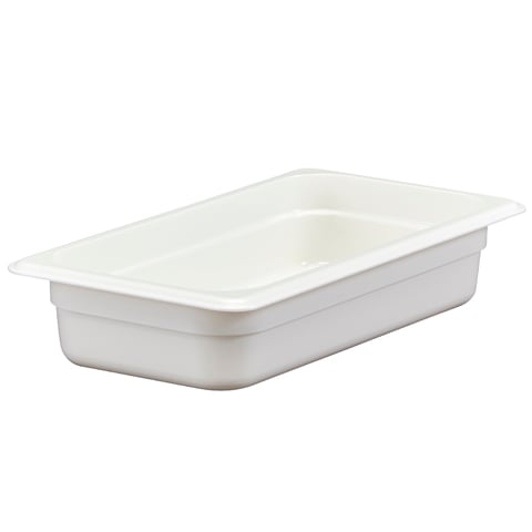 Cambro Food Pan 1/3 Size, 2.5", White