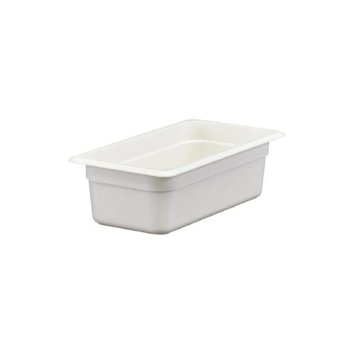 Cambro Food Pan 1/3 Size, 4", White