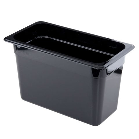 Cambro Food Pan 1/3 Size, 8", Black