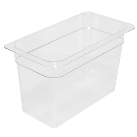 POLYCARBONATE 1/3 SIZE GN FOOD PAN H20cm / H8", CLEAR, CAMWEAR®, CAMBRO