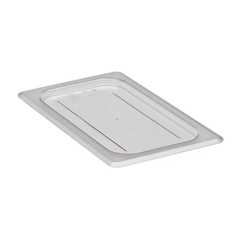 POLYCARBONATE FLAT LID FOR 1/4 SIZE GN FOOD PAN, CLEAR, CAMWEAR®, CAMBRO
