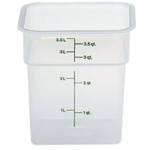 Cambro Camsquare Food Container 4qt Cap, Translucent