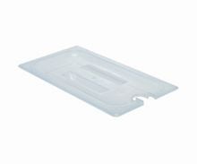 Cambro Polypropylene Notched Lid With Handle For 1/6 Size GN Food Pan, Translucent