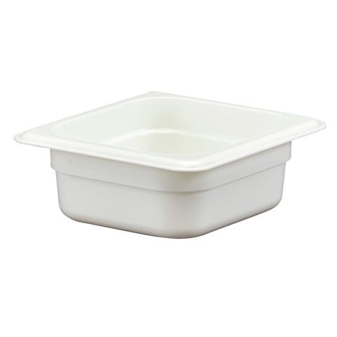 Cambro Food Pan 1/6 Size, 2.5", White