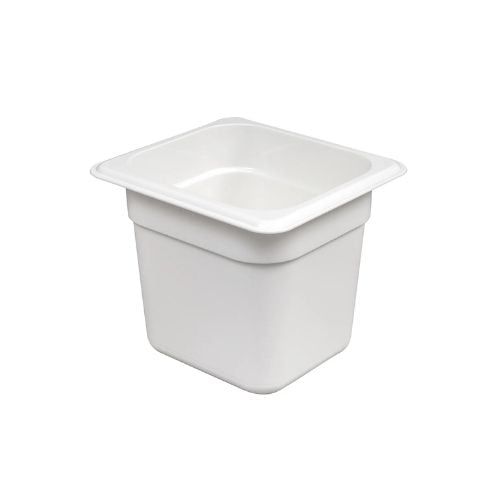 Cambro Food Pan 1/6 Size, 6", White