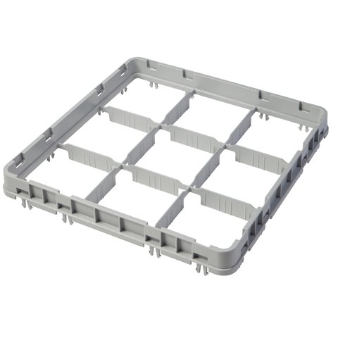 Cambro 9-Compartment Half Drop Extender, Soft Gray