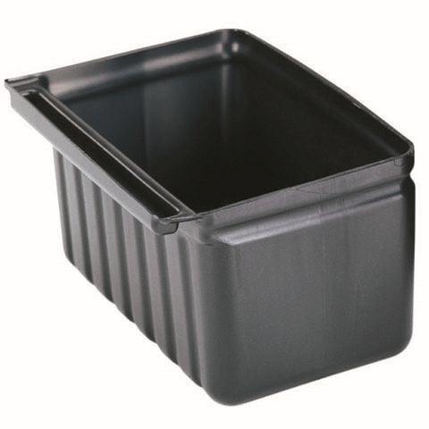 POLYPROPYLENE SILVERWARE HOLDER FOR 3 SHELF UTILITY CART BC331KD L33xW24xH18.5cm / L13xW9.5xH7.3", 9.5L / 2.5Gal, BLACK, CAMBRO