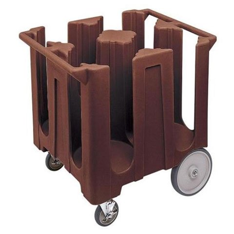 Cambro Dish Caddy (Fit 12.1/4" Plate) With Vinyl Cover, Dark Brown