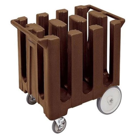 Cambro Dish Caddy (Fit 9.1/2" Plate) With Vinyl Cover, Dark Brown