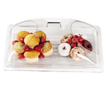 Cambro Display Dome Cover 12x20", With 2 Ends Cut, Clear