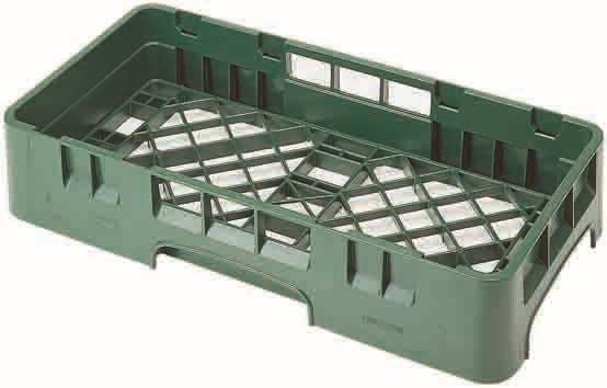 POLYPROPYLENE OPEN COMPARTMENT HALF SIZE BASE RACK, SOFT GREY, CAMRACK®, CAMBRO