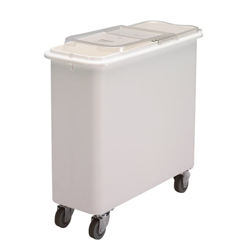 Cambro Ingredient Bin With 2 Sliding Lid 27Gal, White