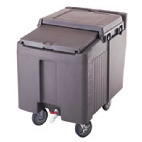 Cambro Sliding Lid Ice Caddy, Dark Brown