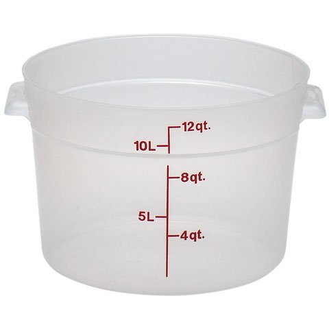 Cambro Round Storage Container 12qt, Translucent