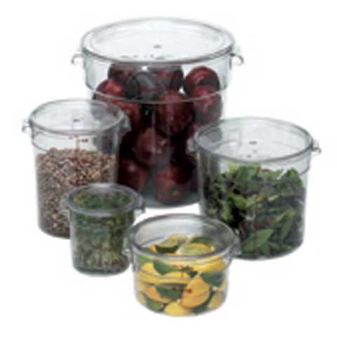 Cambro Cover Fit Round Container 2 & 4qt, Clear