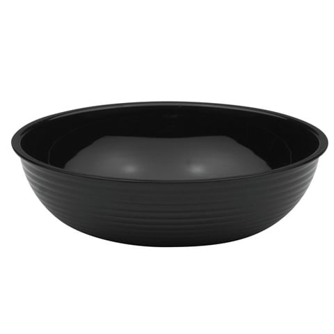 Cambro Round Ribbed Bowl 10", Black