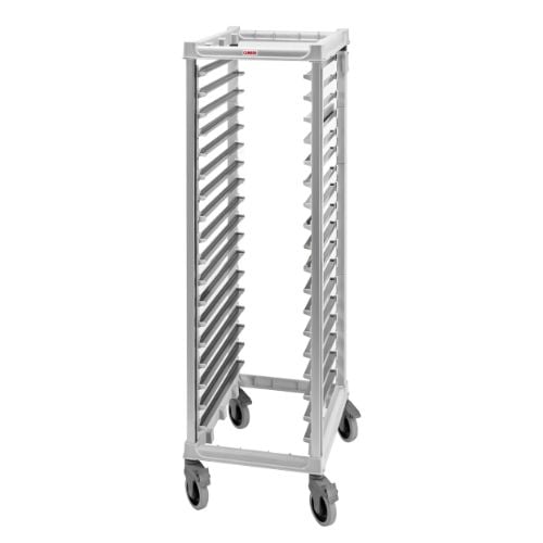 Cambro Single Column Trolley For 18 Baking Trays 60X40Cm, L69.8xW51.6xH172.3cm, Speckled Grey, Ultimate