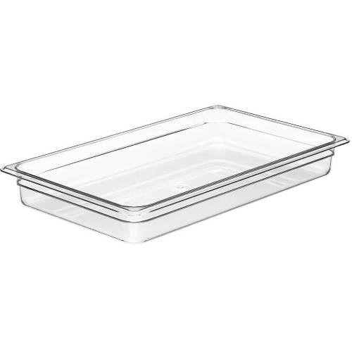 Cambro Food Pan 1/1 Size, 2.5", Clear