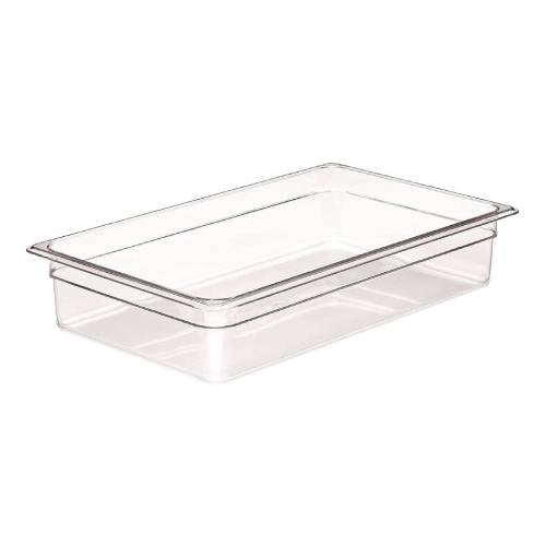 Cambro Food Pan 1/1 Size, 4", Clear