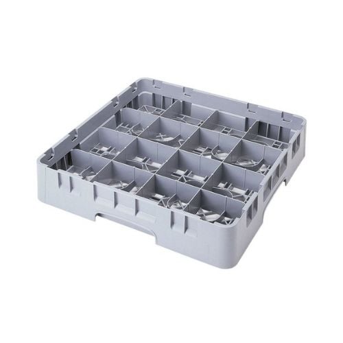 Cambro 16-Compartment Stemware Rack, Soft Gray