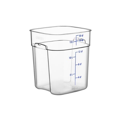 Cambro Freshpro PC Camsquare Food Container 17.2L/18Qt, Clear