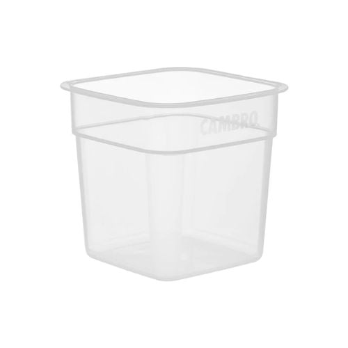 Cambro Polypropylene Storage Container L12xW12xH11.8cm, 1L, Translucent, Camsquare Freshpro