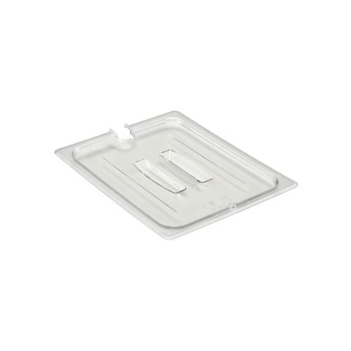 Cambro Notched Cover For Food Pan 1/2 Size, With Handle, Clear