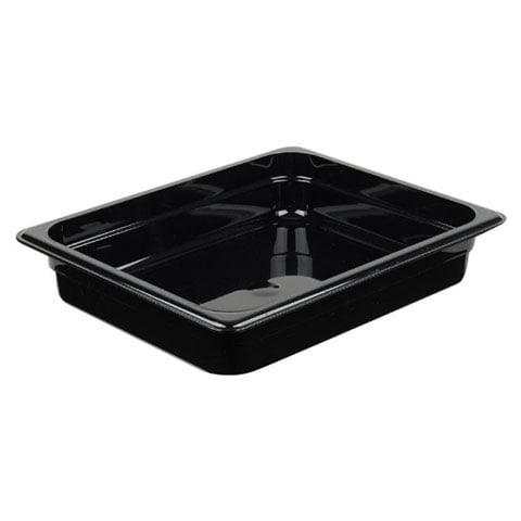 Cambro Food Pan 1/2 Size, 2.5", Black