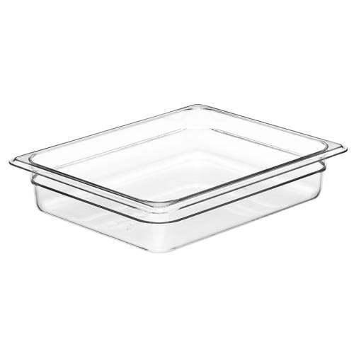 Cambro Food Pan 1/2 Size, 2.5", Clear