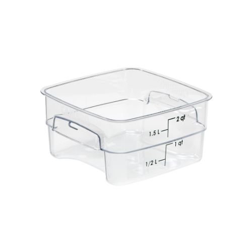 Cambro Freshpro PC Camsquare Food Container L19.1xW19.1xH9.8cm, 1.9L/2Qt, Clear
