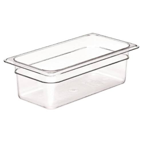 Cambro Food Pan 1/3 Size, 4", Clear