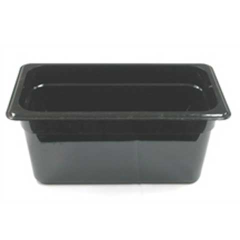 Cambro Food Pan 1/3 Size, 6", Black