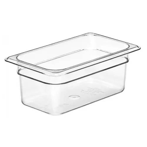 Cambro Food Pan 1/4 Size, 4", Clear