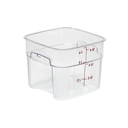 Cambro Freshpro PC Camsquare Food Container L19.1xW19.1xH18.3cm, 3.8L/4Qt, Clear