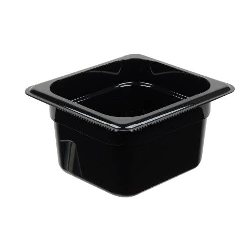 Cambro Food Pan 1/6 Size, 2.5", Black