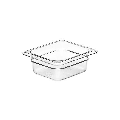 Cambro Food Pan 1/6 Size, 2.5" , Clear